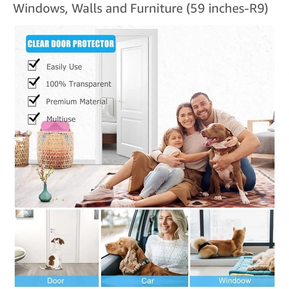 Door Scratch Protector - White